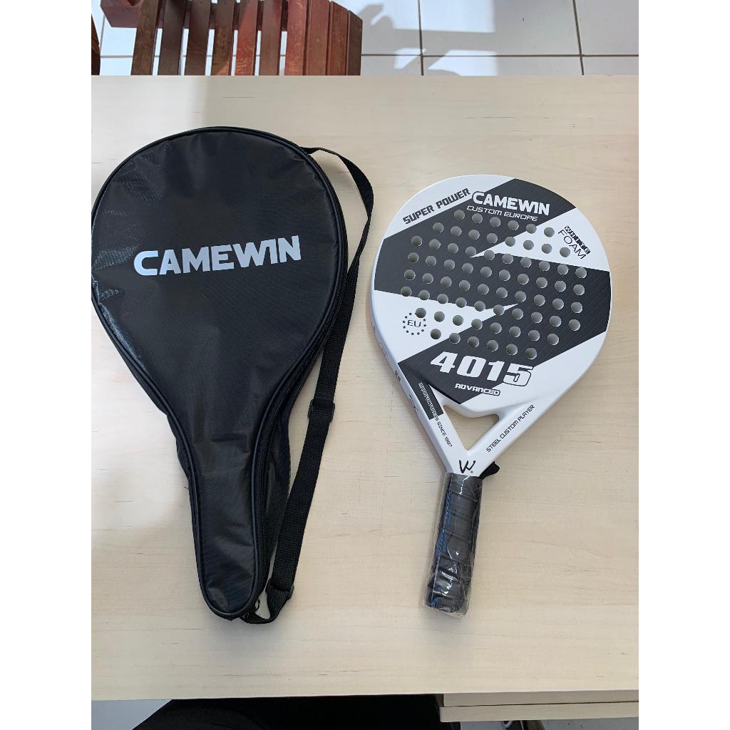 Raquete Para Padel 100% Carbono, acompanha capa com alça. Material leve, reforçado e moderno. (2109)