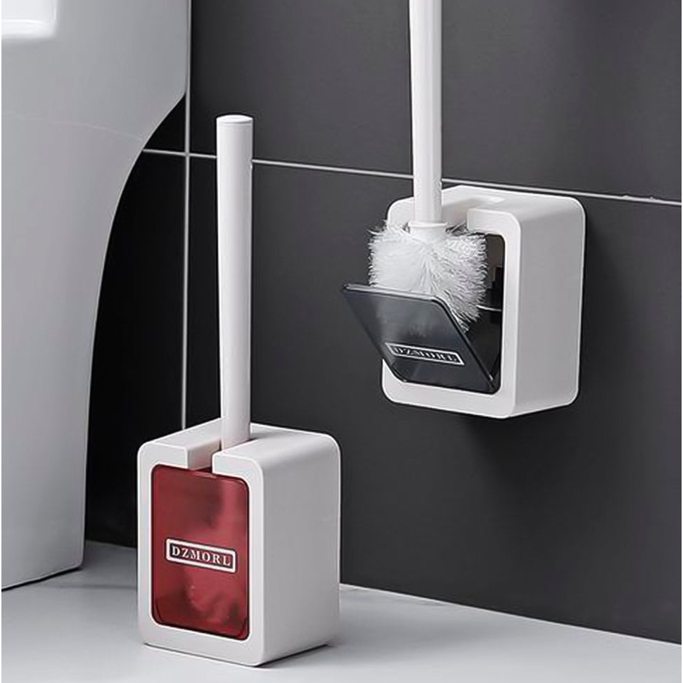 Escova Sanitária Plástico com Suporte Banheiro Vaso Sanitário Escova Limpeza Suporte Higiênico