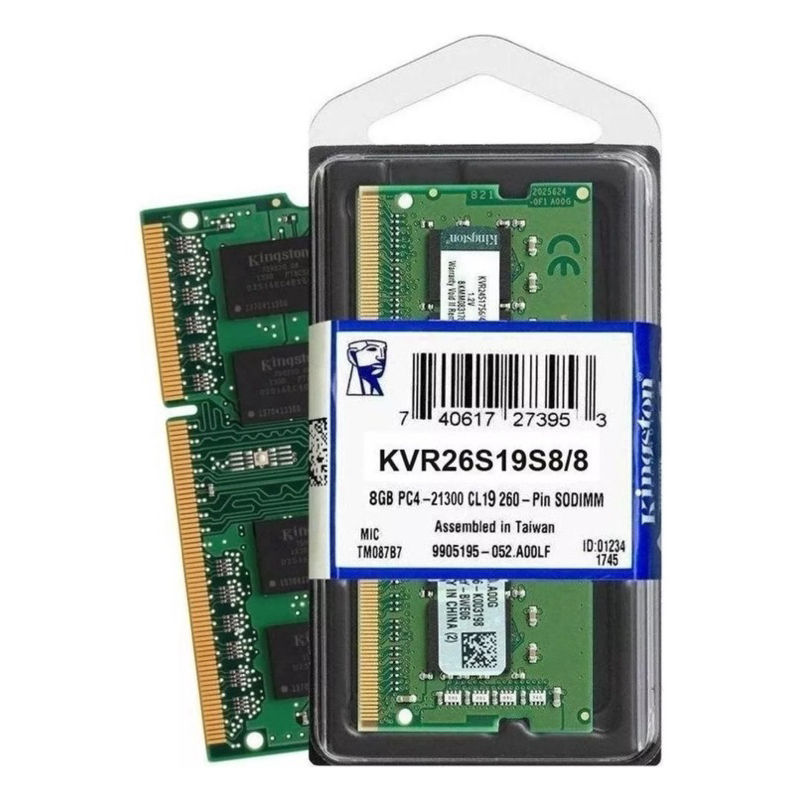 Memória RAM 8GB DDR4 2666Mhz Kingston KVR26S19S8/8 em Oferta na Shopee