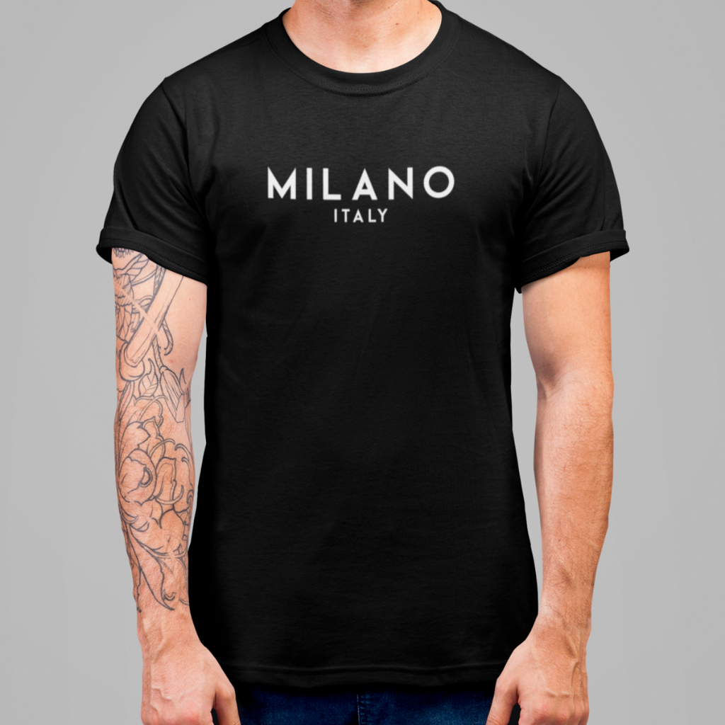 Camisa Masculina Milano Estampadas Malha Premium Manga Curta Verão Camiseta Algodão