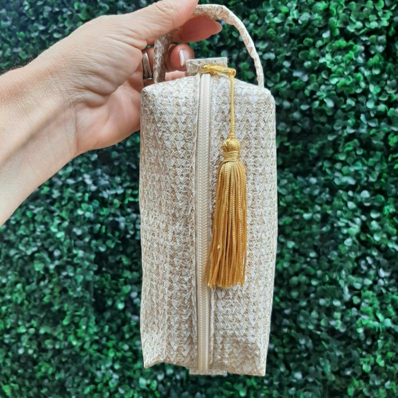 Kit Necessaire Box Couro/Corino Espaçosa/Maquiagem Entrega Imediata,necessaire feminino,necessaire padrinho com tassel