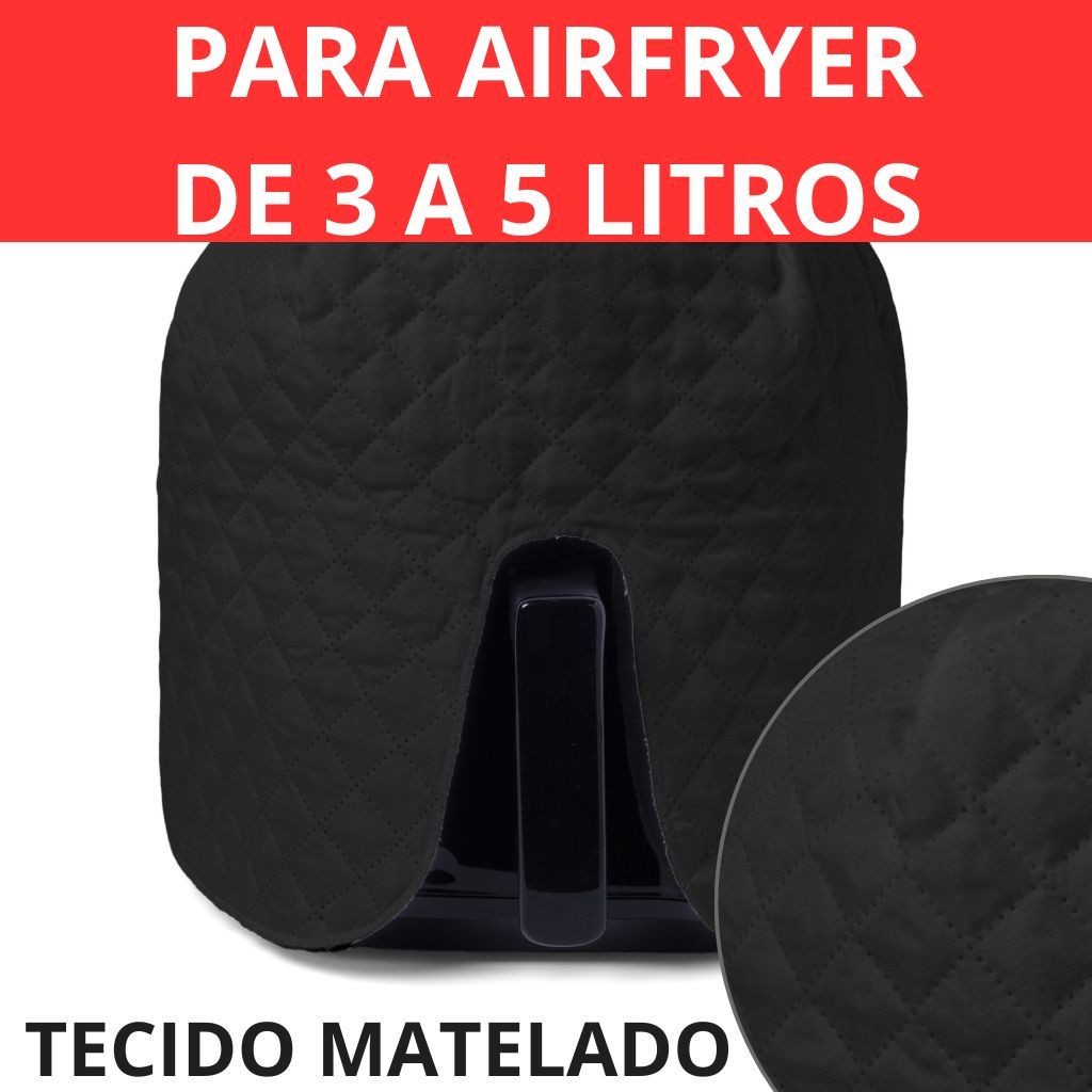 Capa Para Fritadeira Air Fryer De 3 a 5 Litros Capa Para Fritadeira Elétrica