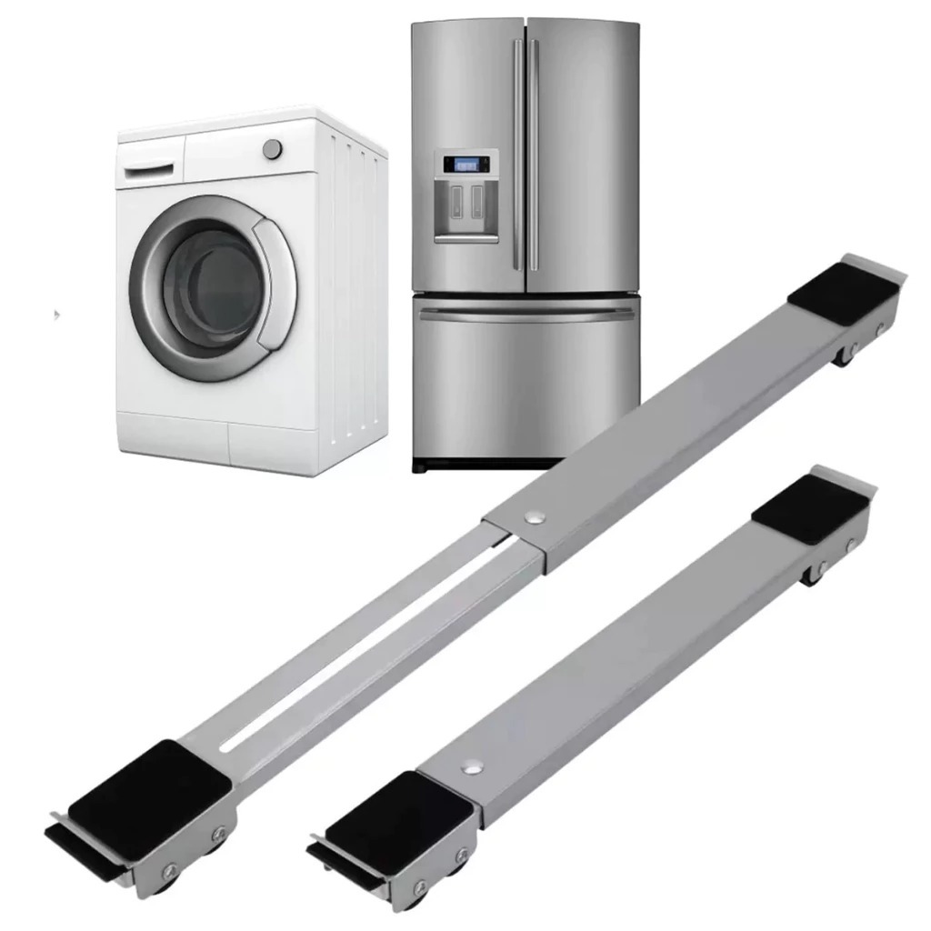 Rodas de aço ajustáveis suportam máquinas de lavar, geladeiras e pés de móveis, com capacidade de carga de até 200 kg em Oferta na Shopee