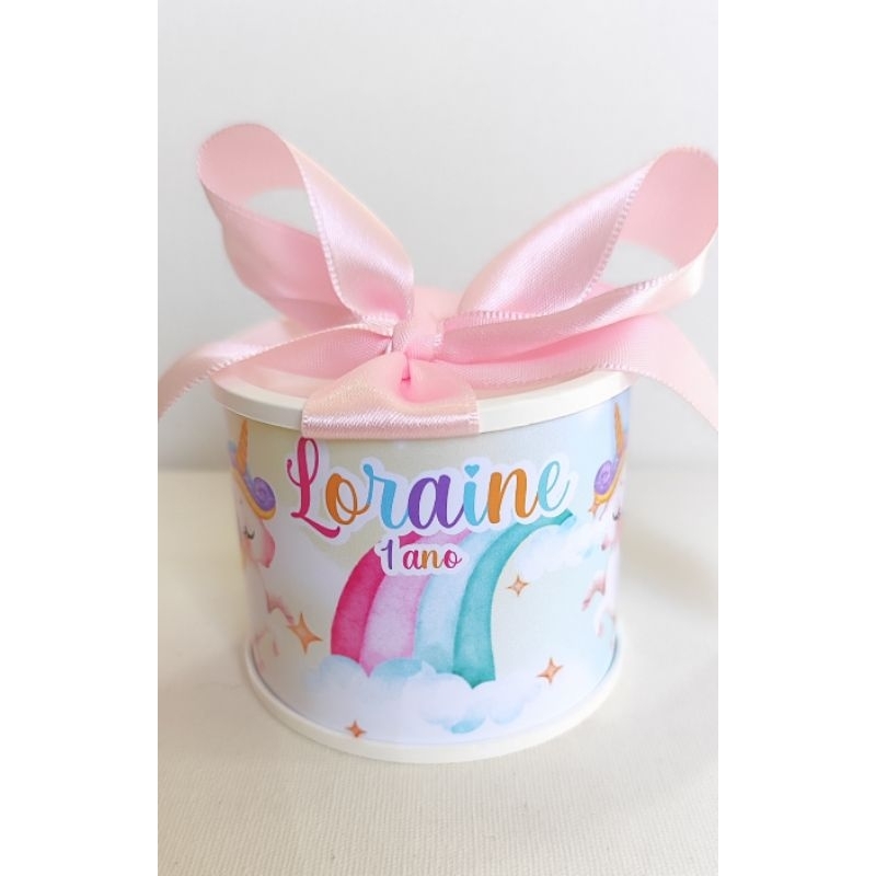 KitTubolatas Personalizadas UNICÓRNIO/CHÁ DE BEBÊ Lembrancinha Maternidade/ Aniversário/Festa Infantil - DIVERSOS TEMAS