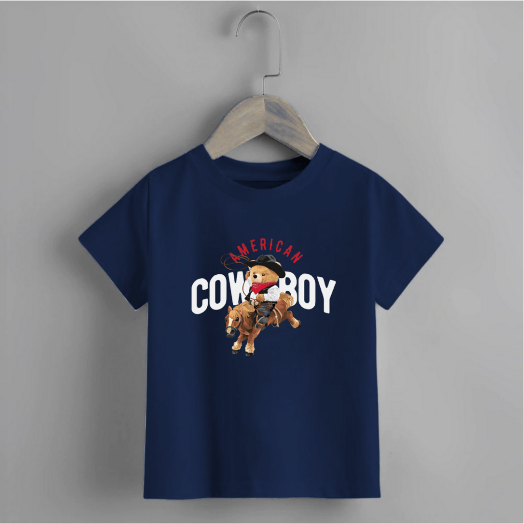 Camiseta Infantil Juvenil Estilosa Para Meninos -  Blusinha de Cowboy para meninos super Estilosa em Algodão