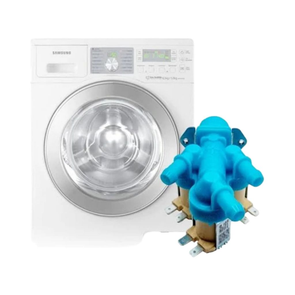Válvula de Entrada de Água 3 Vias Lava e Seca Samsung 127V DC62-00233C