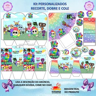 TEMA Dandy's World LEMBRANCINHA com ou sem nome - ENVIO RÁPIDO 80/160 ITENS em Oferta na Shopee
