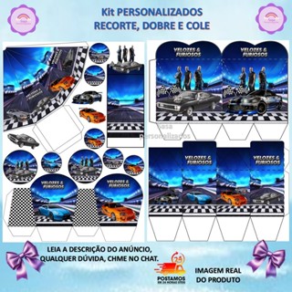 TEMA VELOZES E FURIOSOS LEMBRANCINHA PERSONALIZADA COM OU SEM NOME - 80/160 ITENS em Oferta na Shopee