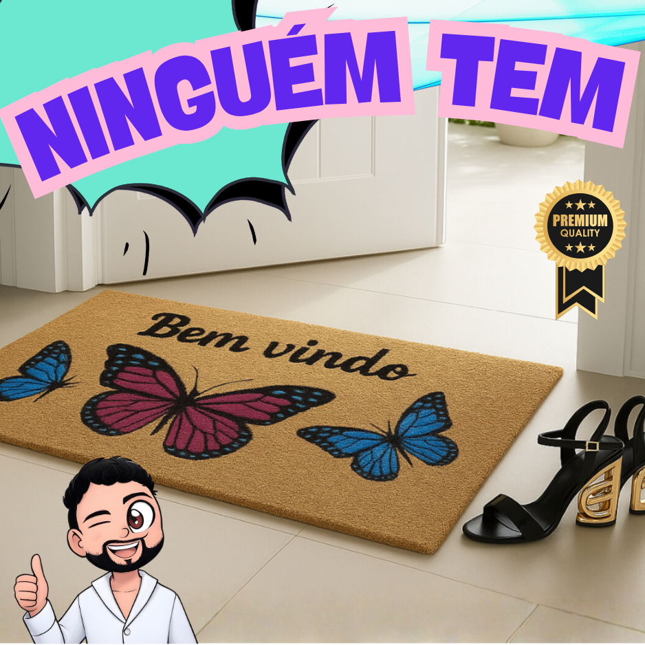 Tapete Capacho Fibra Natural - Comprar com Melhor Preço em Decoração