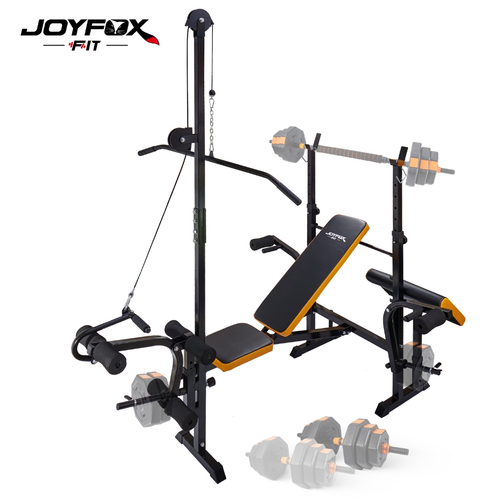 JOYFOX Banco de academia Estação de Musculação Banco de Supino em Oferta na Shopee