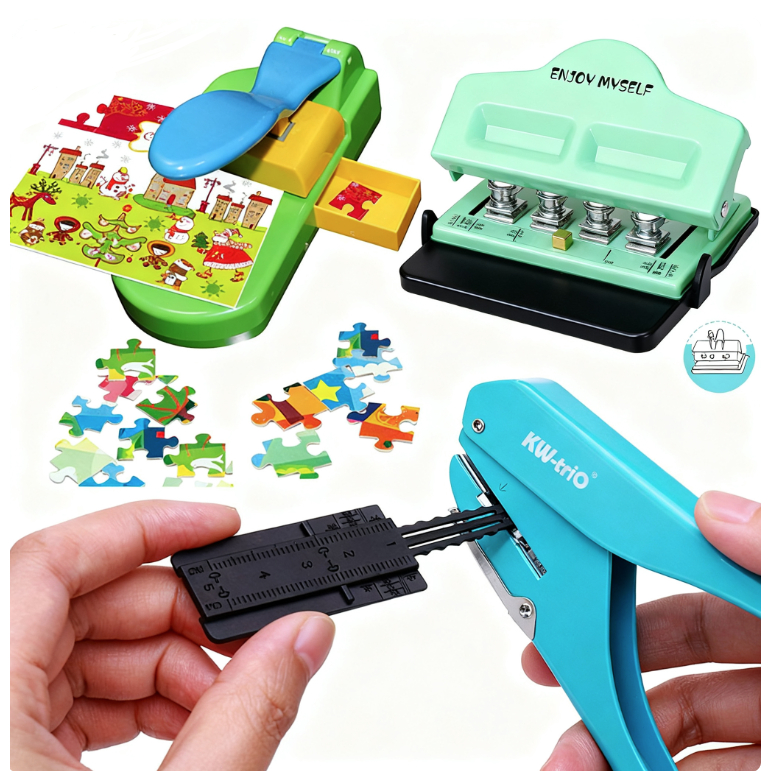 4 Furos Furador Perfurador De Furo De Cogumelo Para Notebook Scrapbooking DIY Para A3/A4/A5