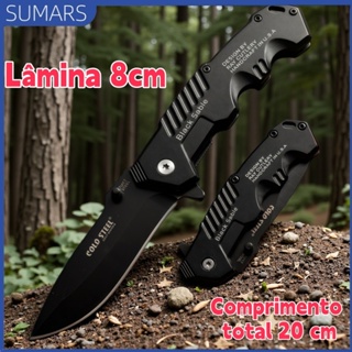 20cm Canivete Aço Retrátil Dobrável Lâmina para Cozina Acampamento Pesca Lâmina de 8 cm em Oferta na Shopee
