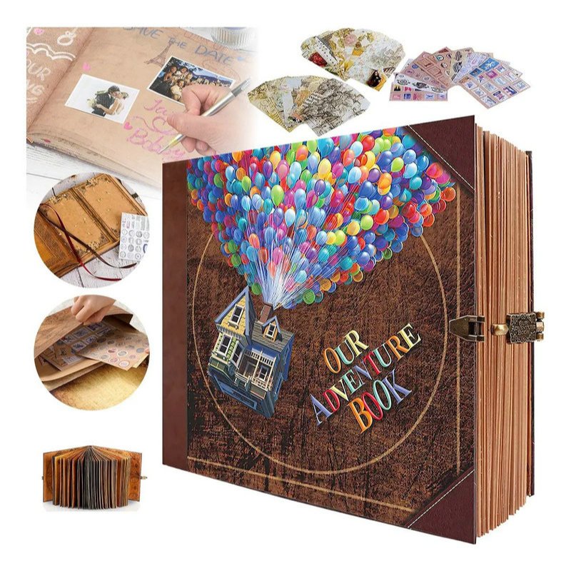 Álbum de fotos, Livro de Aventuras UP Minhas Aventuras ou Nossas Aventuras com Marcador de Páginas e Card em Oferta na Shopee