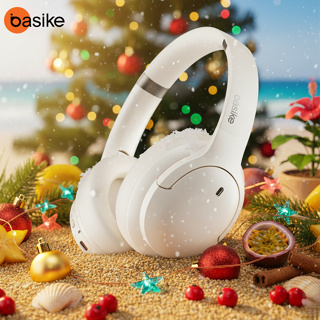 Basike fone de ouvido bluetooth sem fio Headphone Presente de Natal com Cancelamento de Ruído  40H decoração de natal em Oferta na Shopee