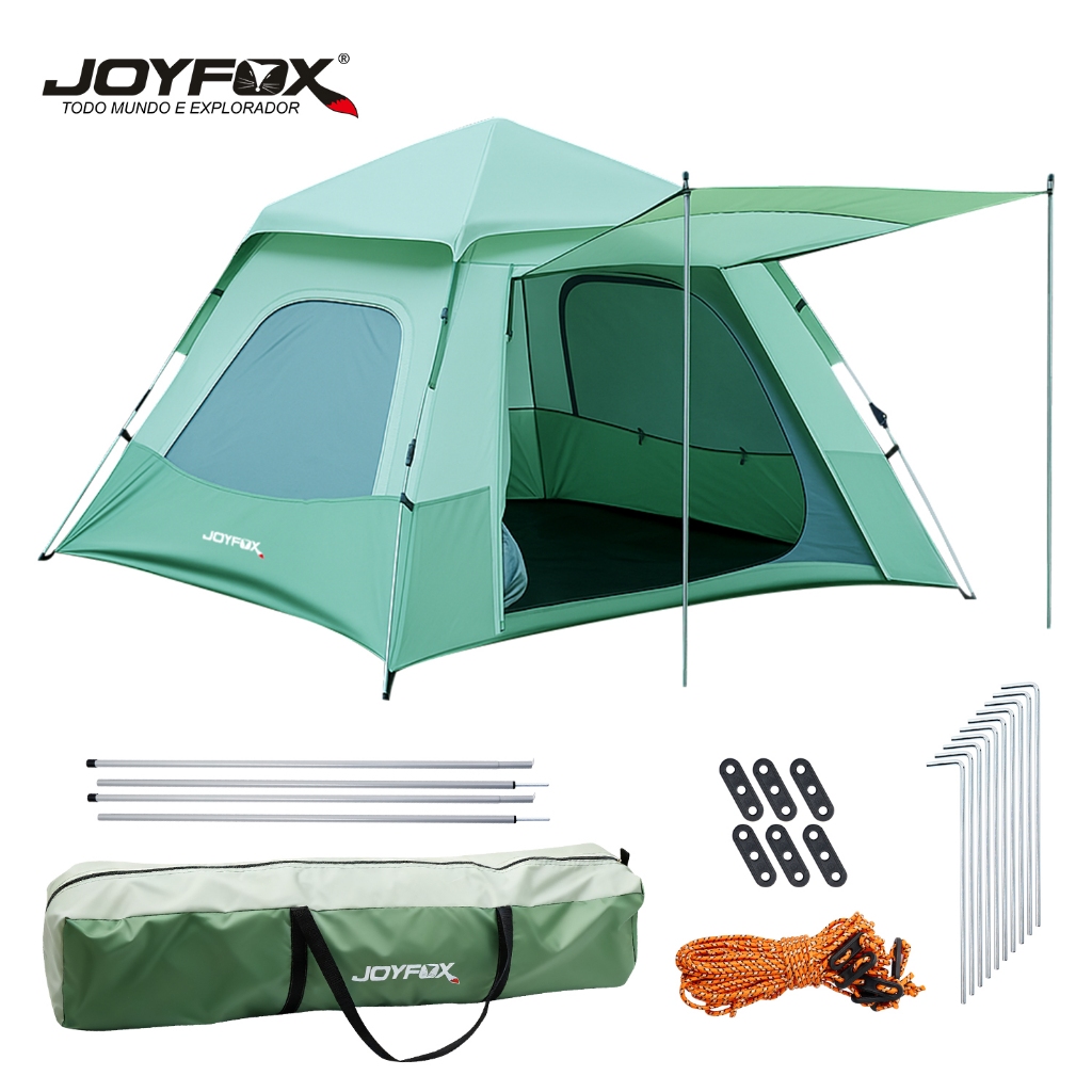 Barraca De Acampamento Grande 5/8 Pessoas Camping PortáTil Praia Varanda ImpermeáVel 240x240x150cm em Oferta na Shopee