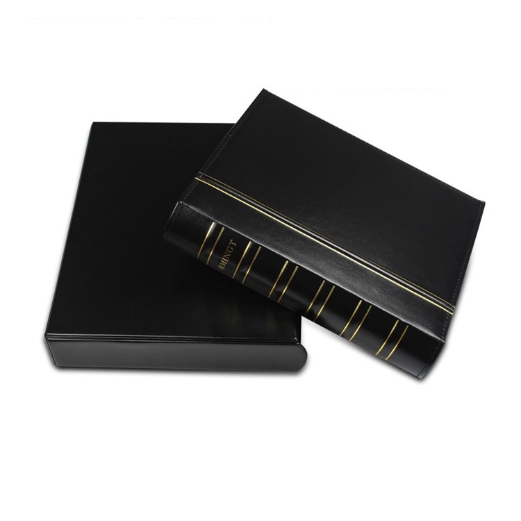 Album Fichario Luxo com Case Para Cédulas, Moedas ou Selos
