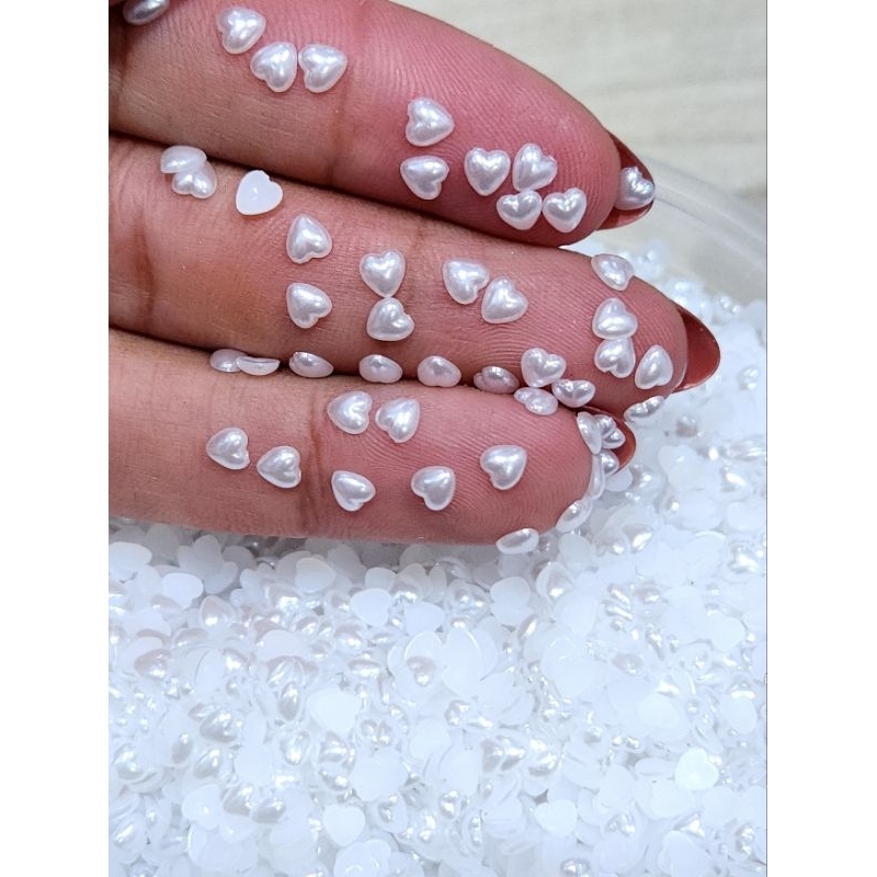300pçs Coração ABS 3MM/4MM/6MM em Oferta na Shopee