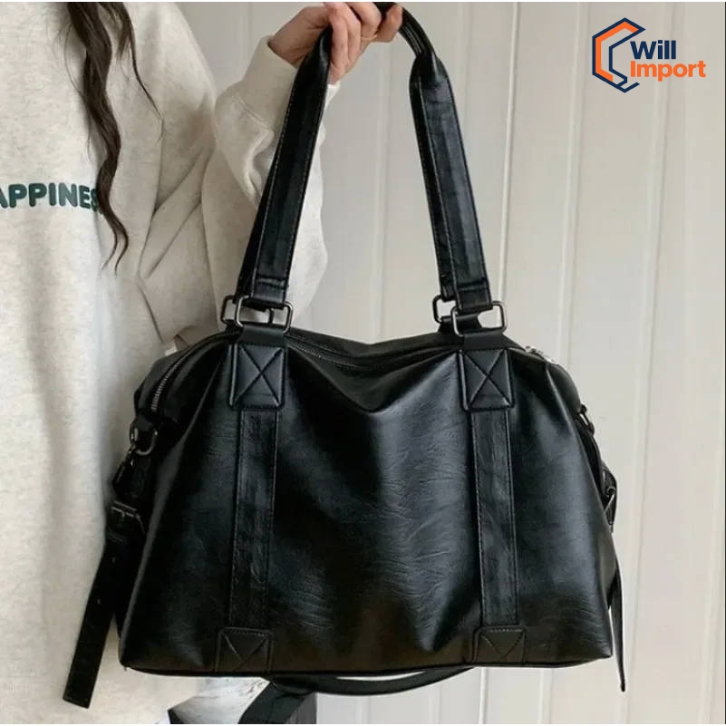 Bolsa de viagem portátil moderna e legal para mulheres, bolsa de grande capacidade, bolsa de bagagem