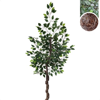Ficus Artificial Verde Elastica 160cm Sem Vaso Decoração em Oferta na Shopee
