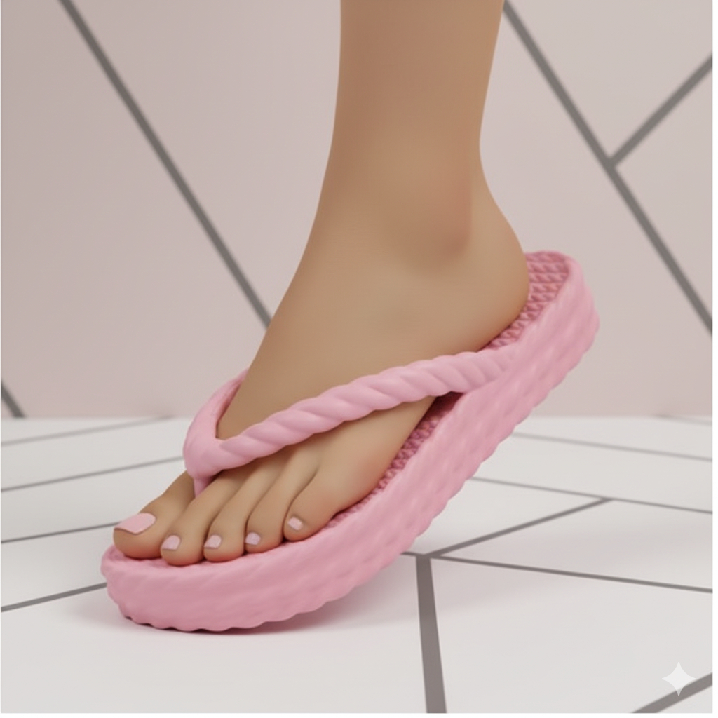 Chinelo Feminino Trançado Confortável Look Moderno