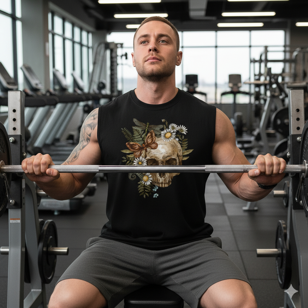 Regata Masculina Academia Fitness Machão Casual Treino Verão Confortável