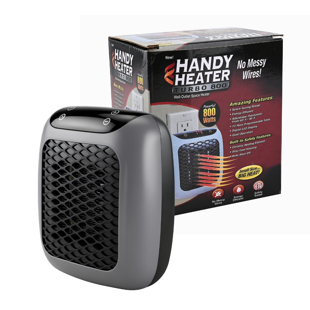 Mini Aquecedor Portátil PTC 800W Controle Remoto Silencioso Economia de Energia em Oferta na Shopee