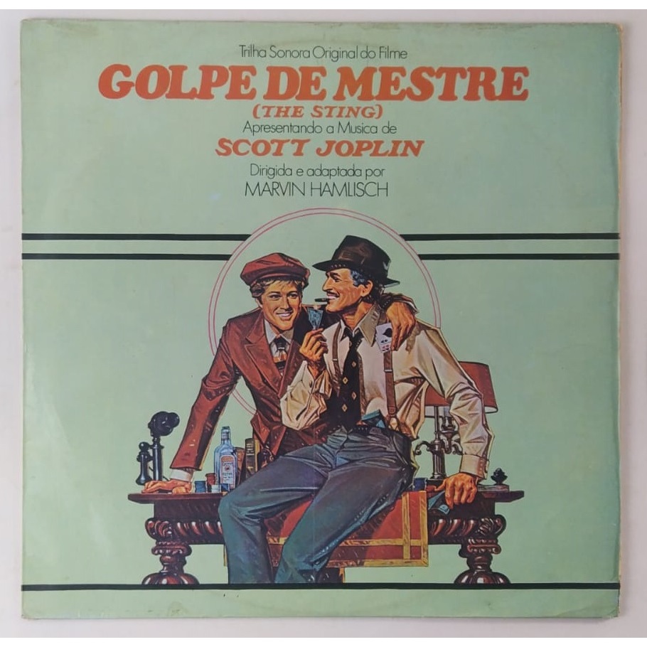 Álbum de vinil da trilha sonora original do filme Golpe de Mestre (The Sting) - 1974 - Bom estado geral