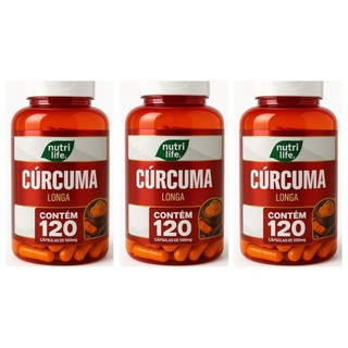 CÚRCUMA LONGA AÇAFRÃO DA TERRA 100% NATURAL PURA 120 CÁPSULAS SUPLEMENTO MÁXIMA ABSORÇÃO