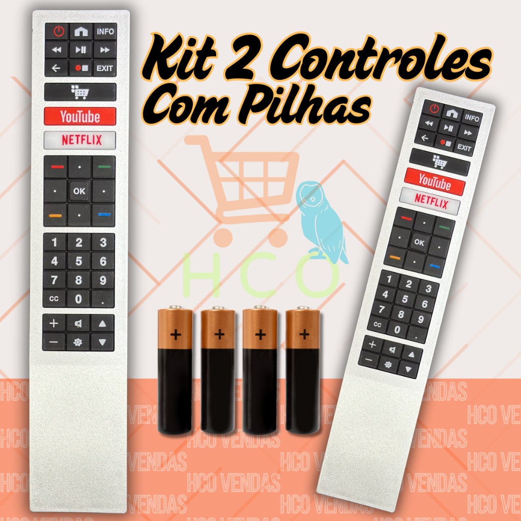 Controle Tv Aoc Smart Netflix Youtube Rc4183901- 50U6295/78G em Oferta na Shopee