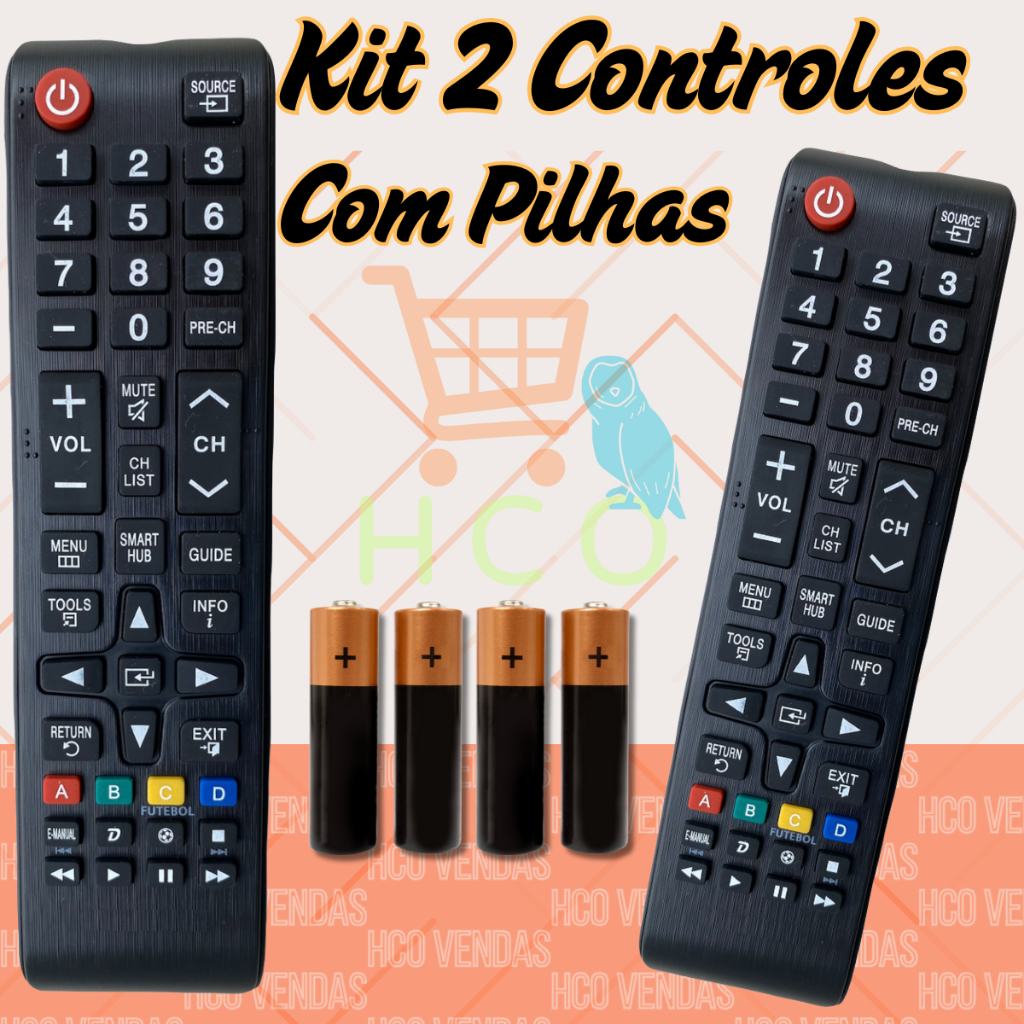 Controle Tv Samsung Smart Hub / Serve Em Todas Samsung Smart e 4K