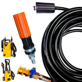 Mangueira Trama de Nylon Com Registro e Bico Variador Para Lavadora Vonder em Oferta na Shopee