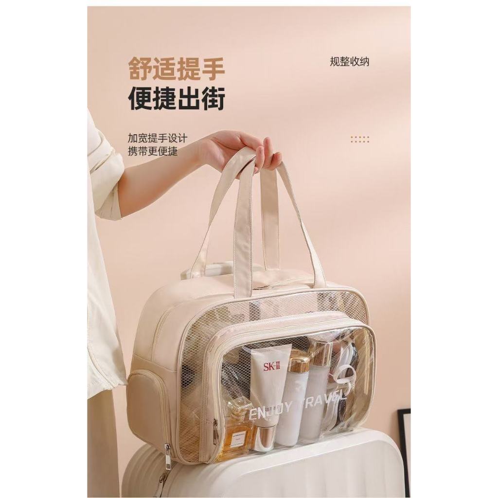 Bolsa de Natação Impermeável Transparente em PVC - Bolsa de Mão e Ombro para Viagem