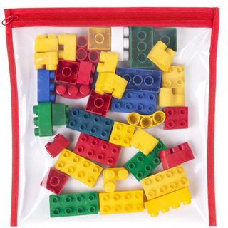 Kit 5/10 Saquinho Organizador Envelope De Brinquedo Quebra Cabeça Lego C/Zíper em Oferta na Shopee