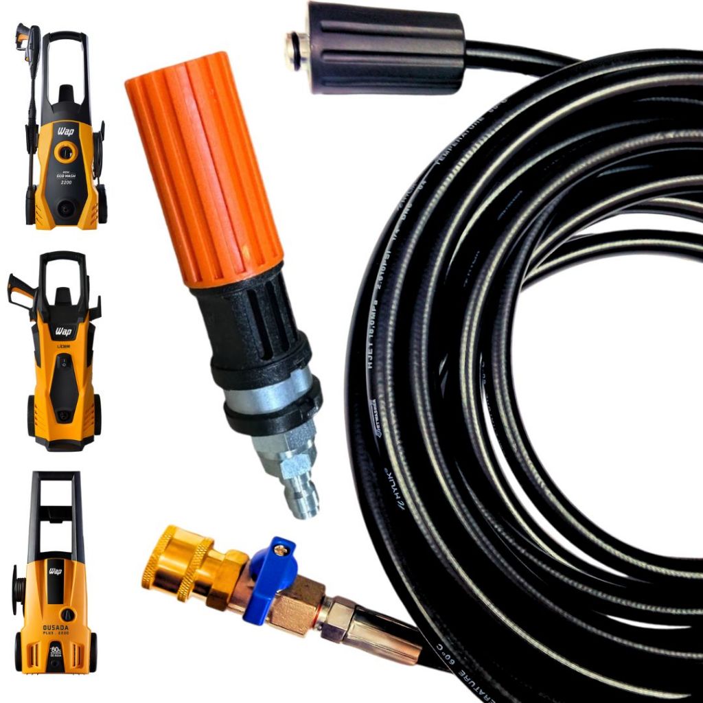 Mangueira Nylon com Bico Variador + Registro Para Lavadoras WAP OUSADA, NEW ECO WASH, LIDER em Oferta na Shopee