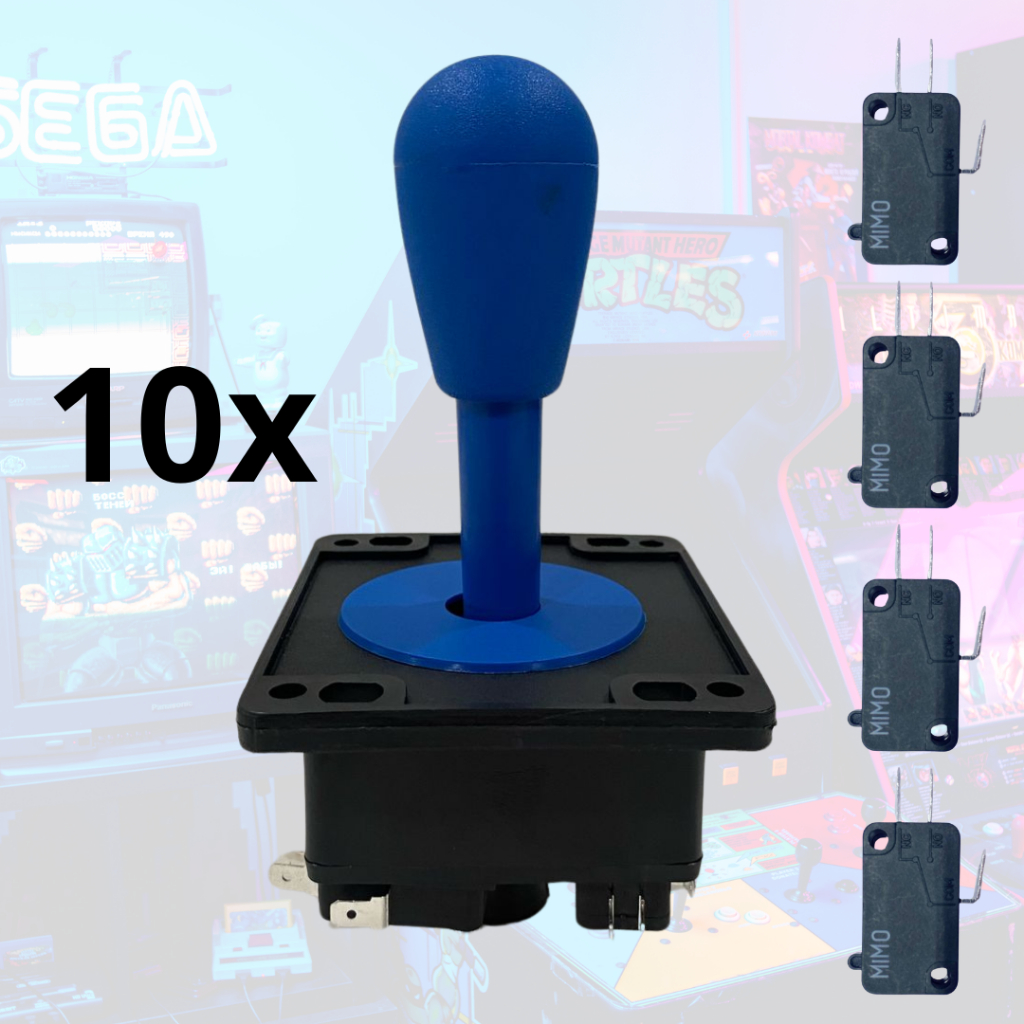 Kit 10 Controles Comando Fliperama Joystick Arcade Jogos