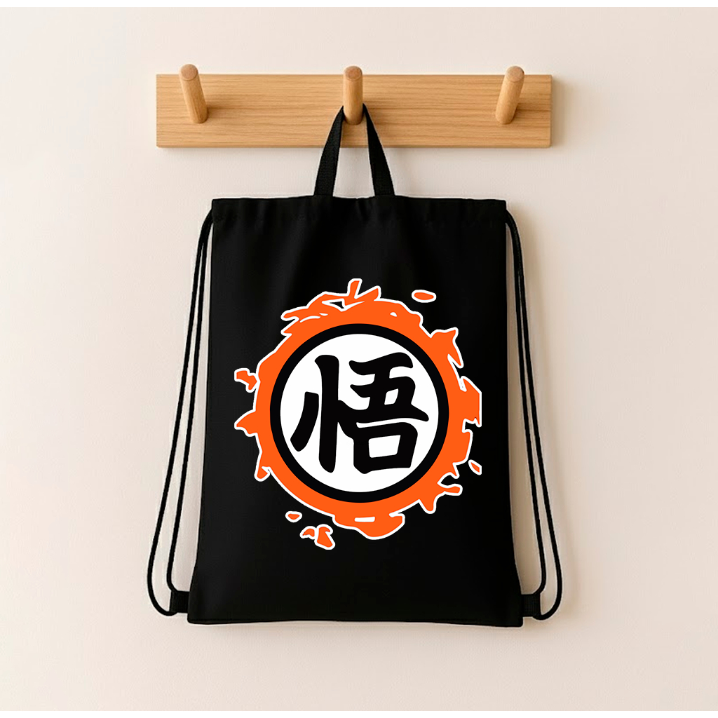 Mochila Estilo Saco Anime Regulável Confortável Esportiva Personagens  - 02 Compartimentos