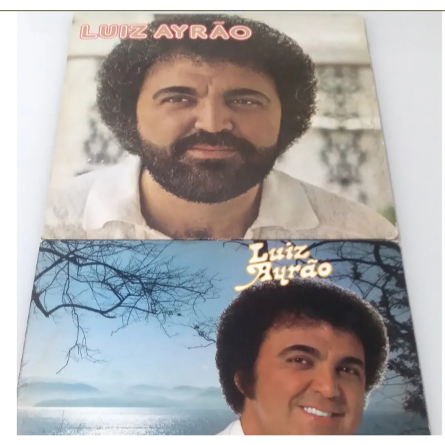 Lote 2 Discos De Vinil Lp Luiz Ayrão / QUEM NÃO TEM ESPERANÇA NÃO TEM HORIZONTE 1980 E 1983 Samba Mpb