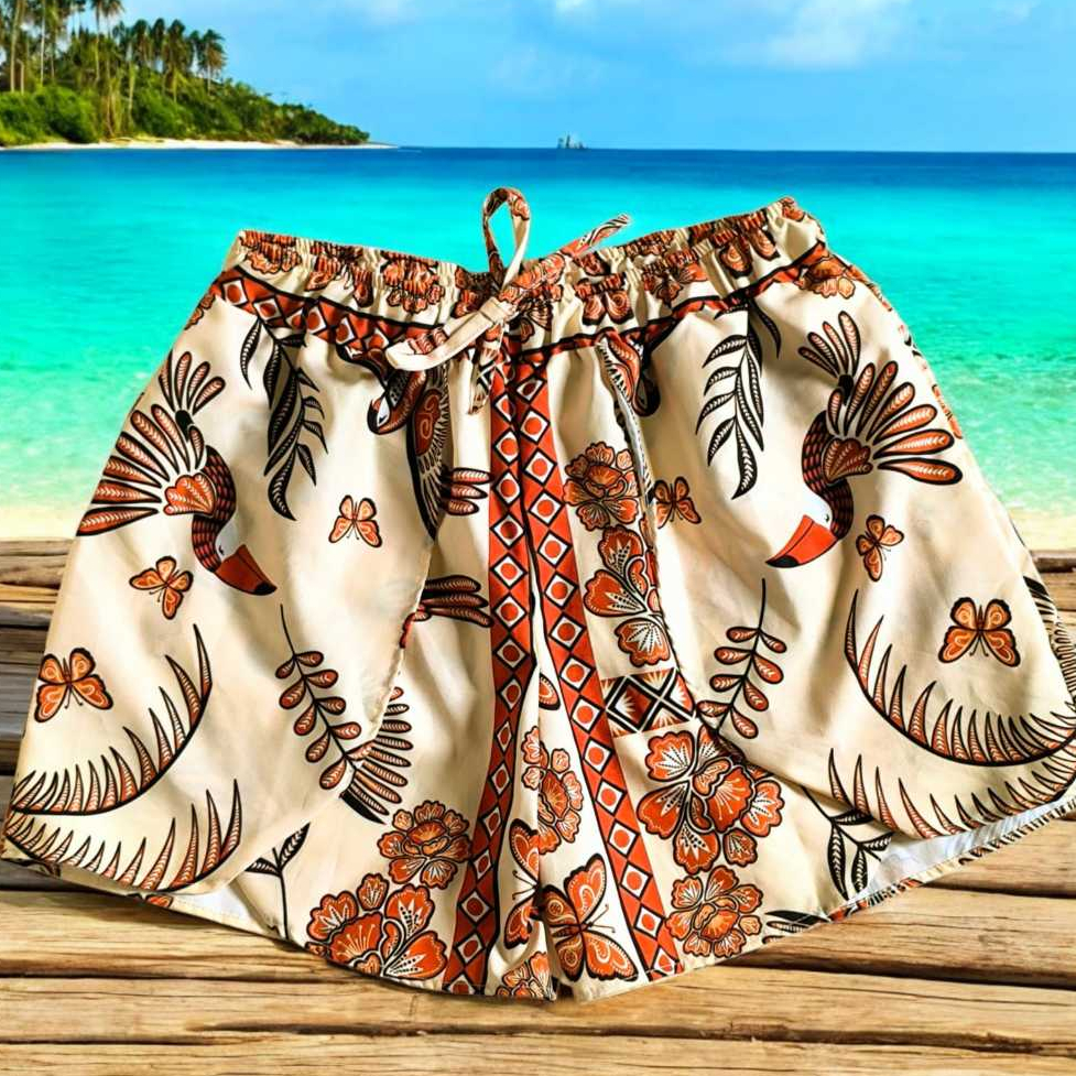 Shorts Tactel Feminino Envelope Saída De Praia Moda Verão em Oferta na Shopee