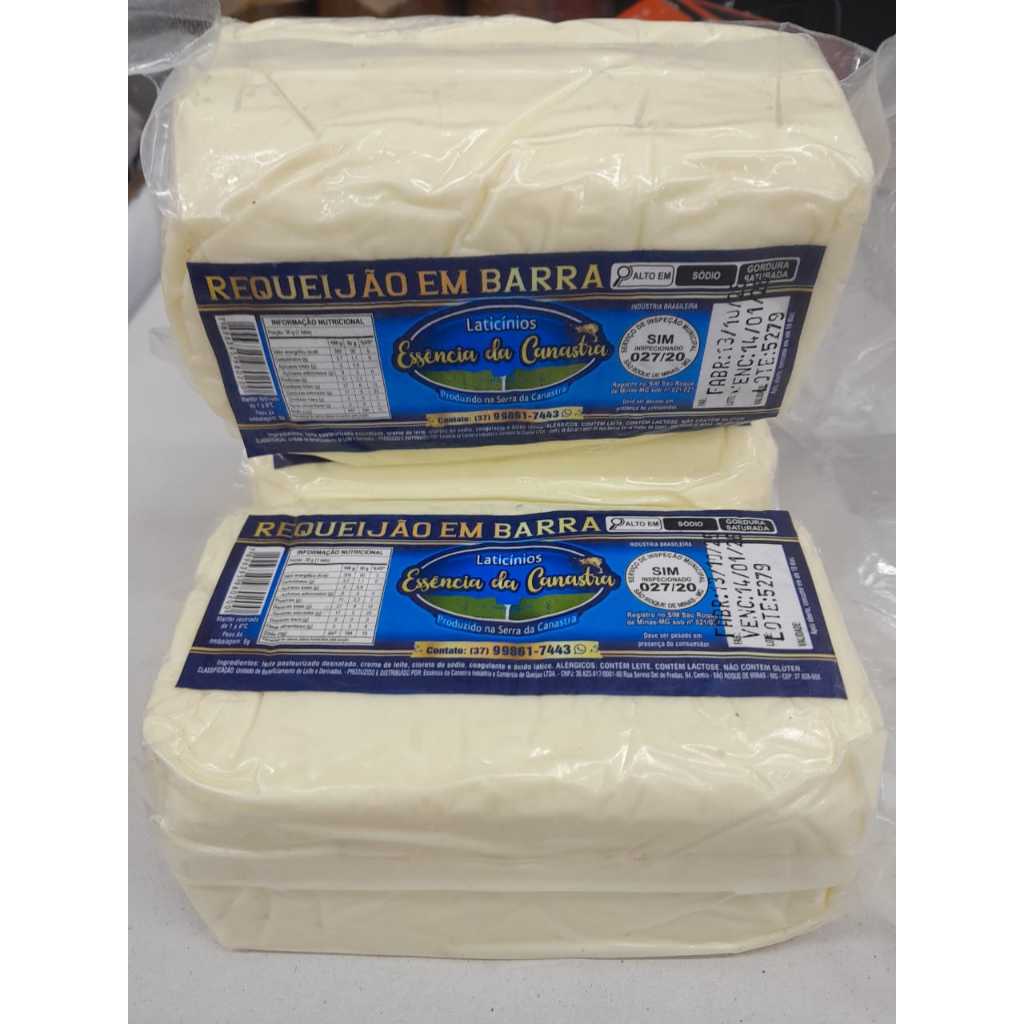 REQUEIJÃO EM BARRA MINEIRO - 500 GRS - MUITO CREMOSO