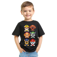 Patrulha Canina Camiseta Infantil Algodao Menina e Menino