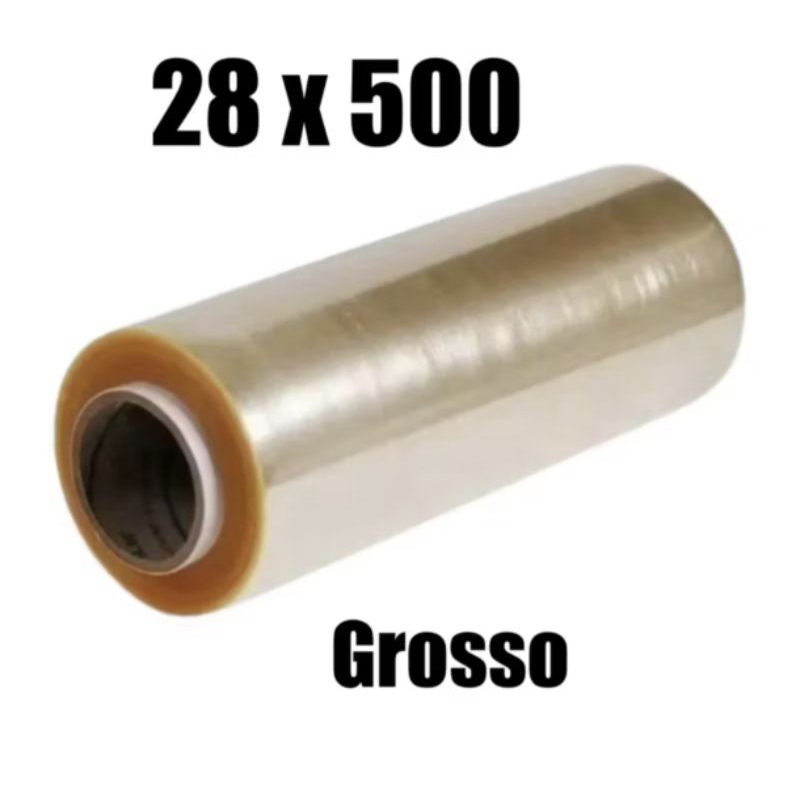 Bobina Plastico De Filme Pvc 28cm X 500 METROS ESTICAVEL