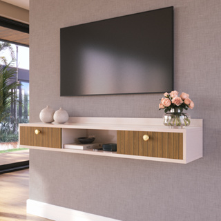 Aparador Penteadeira Rack Painel Suspenso Luxo Charme TV Sala Quarto Beauty em Oferta na Shopee