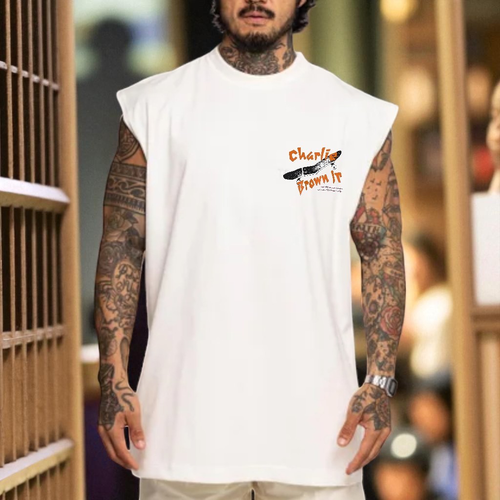 Regata Treino Academia Oversized Blusa Algodão Camiseta Machão Streetwear