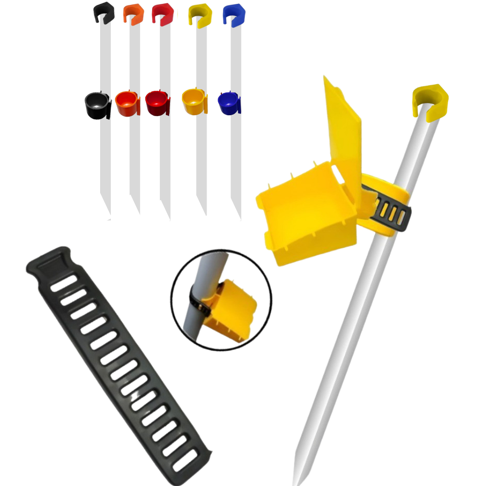 Suporte Vara Pesca ADC 1,20m + Caixa Porta Isca