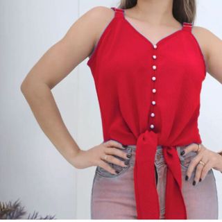 Blusa Feminina Casual  Com Alça Que Regulam  Elegante Verão ENTREGA RAPIDA
