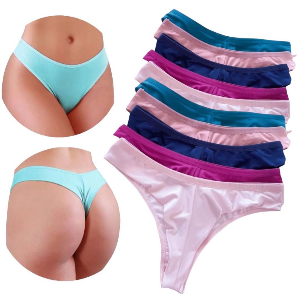 Calcinha Fio Dental Duplo Empina Bumbum Conforto Sem Costura No Bumbum Para Seu Conforto Do Dia Dia