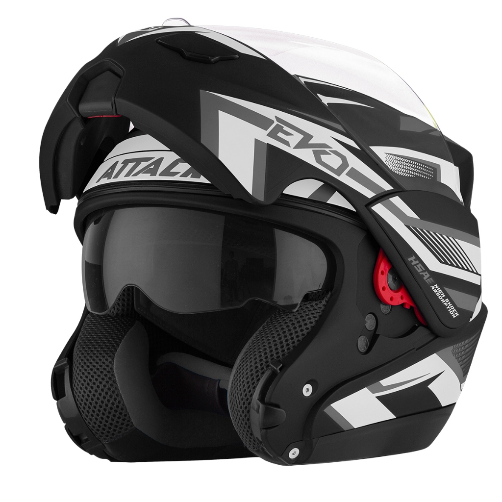 Capacete Escamoteável Robocop Articulado Pro Tork Attack Evo Fosco Masculino e Feminino
