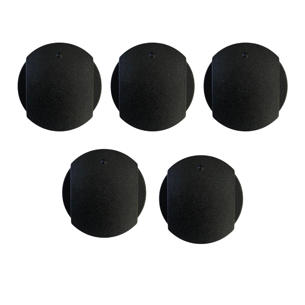 Kit 5 Botão Preto Manipulo Cooktop Para Brastemp W10589007