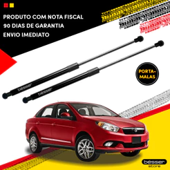Kit Pistão a Gás Porta Malas Grand Siena Amortecedor Para Tampa Porta Malas Fiat Grand Siena