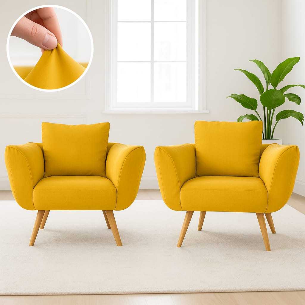 Kit 2 Capa poltrona OPALA protetor para  sofá 1 lugar tendência malha ótimo ajuste casa sala  quarto